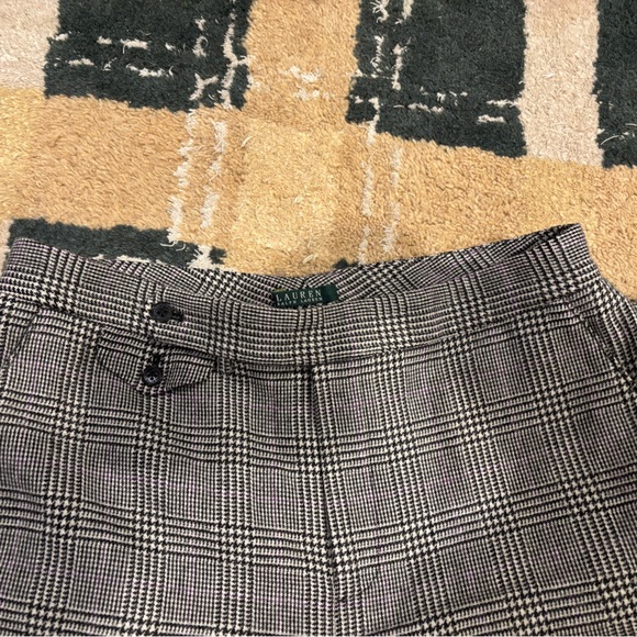 Lauren Ralph Lauren Pants - Ralph Lauren Classic Glen Plaid High-Waist wool pants size 12